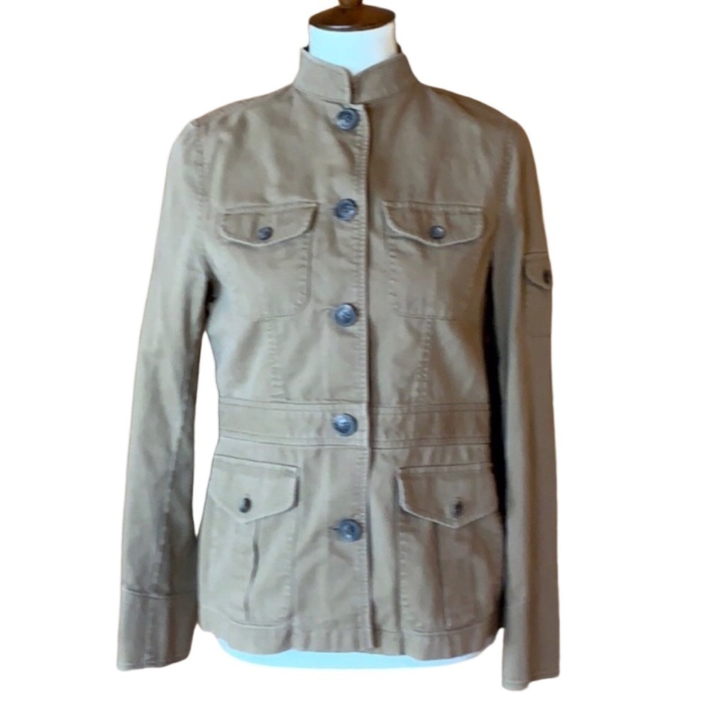 Lauren light brown safari style jacket Size Small